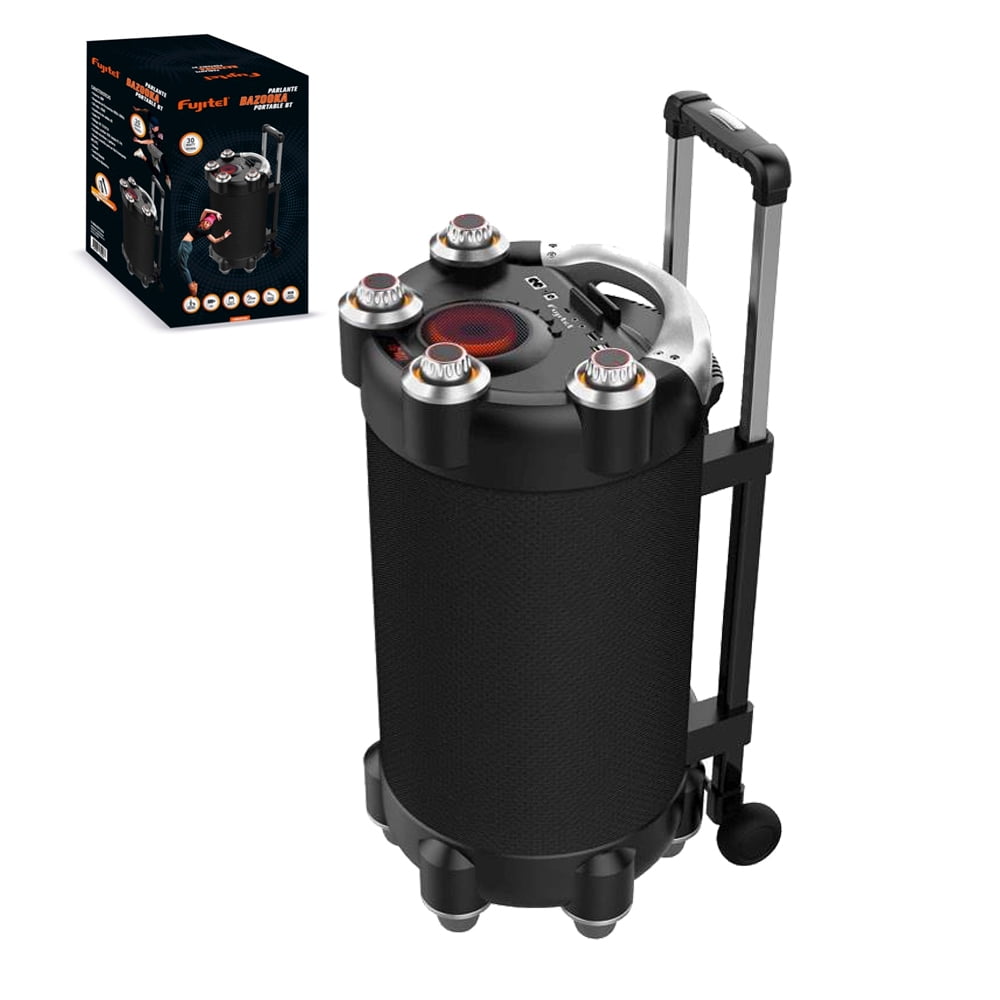 Fujitel - Bazooka Bt C/rudas 40w/6,5/usb/fm/mic Cab