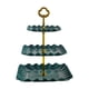 thumbnail image 1 of Soporte Para Cupcakes Torre De Galletas De Plástico De 3 Niveles Para Fiestas De Bodas De Cumpleaños Verde, 1 of 3