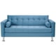 thumbnail image 1 of Sofa Retro 3c Felpa 12 Azul Petroleo, 1 of 6