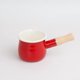 thumbnail image 5 of Olla de leche FYUEROPA 500 ml rojo con esmalte y mango de madera, 5 of 5