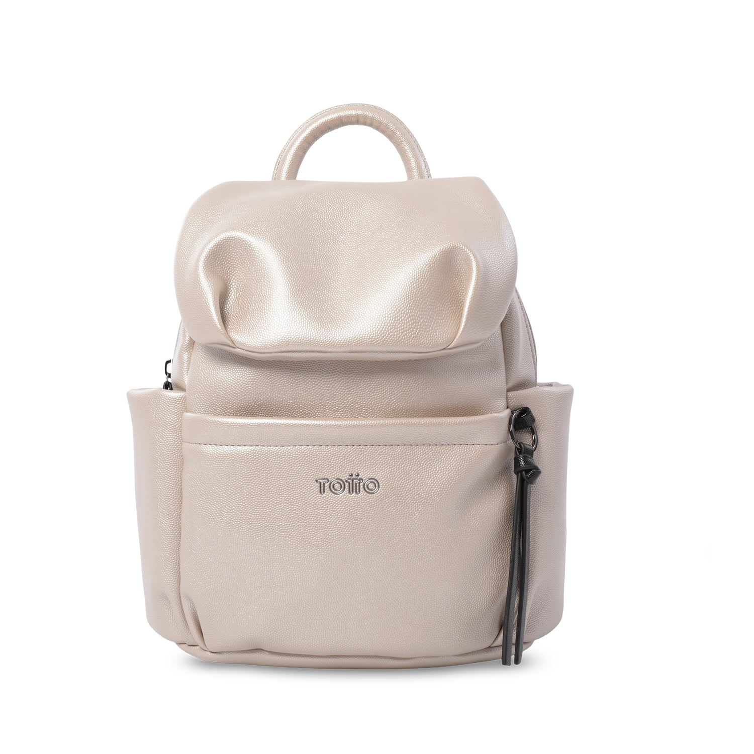 Totto - Bolso Pequeño Para Mujer Soul Tipo Morral Beige/negro