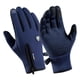 thumbnail image 5 of Guantes De Nieve A Prueba De Viento Con Calor De Cremallera Manténgase Para Conducir Ciclismo Hombres Mujeres Azul Oscuro M, 5 of 5