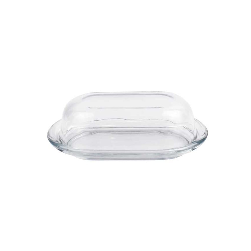 Pasabahce - Set De 2 Mantequillero Vidrio Línea Basica