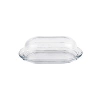 Pasabahce - Set De 2 Mantequillero Vidrio Línea Basica