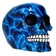 thumbnail image 2 of Calavera de resina azul para decoración de Halloween, Treasure Co, 2 of 4