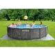 thumbnail image 2 of Piscina Estructural Redonda INTEX Prism Frame Greywood Premium, 457 x 122 cm, 16.805L, con Bomba, Escalera, Cobertor y Tapiz, 2 of 6