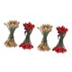 thumbnail image 1 of 200 Unids Bayas De Doble Cabeza Artificial DIY CRAFT DARK ROJO Dorado, 1 of 5