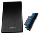thumbnail image 2 of Caja De Disco Duro SSD USB 3,0 De 2,5 Pulgadas, 6Gbps, SATA, Elegante Aluminio, Negro, 2 of 3