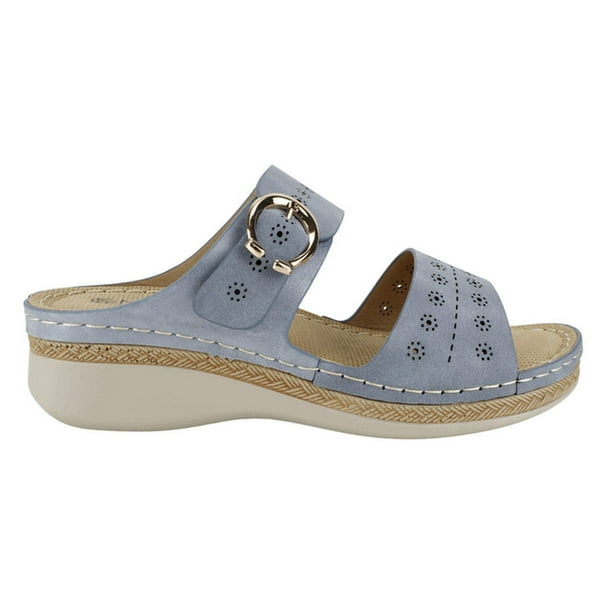 Sandalia New Walk Sol Confort Celeste