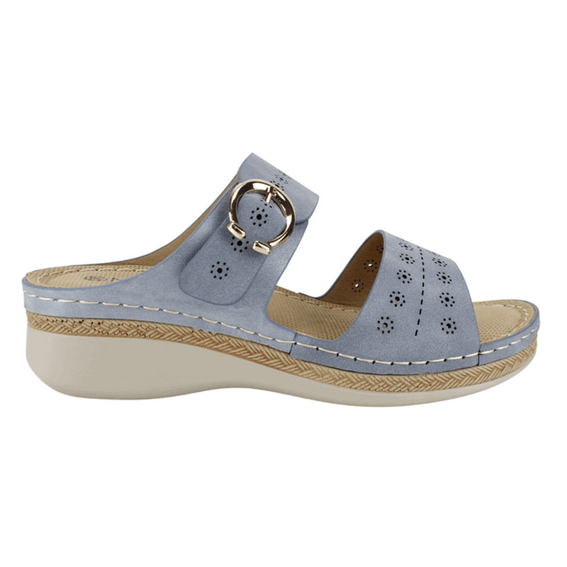 Sandalia New Walk Sol Confort Celeste