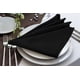 thumbnail image 4 of Servilletas de tela Utopia Home, 24 unidades, 100% poliéster, 43 x 43 cm, color negro, 4 of 9