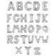 thumbnail image 2 of Globo con letras de aluminio Funny Fashion S-40 plateado, 40 cm, 2 of 3