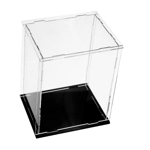 Vitrina acrílica para colección, soporte de exhibición para encimera, artesanías, copa de trofeo apilable, escaparate para muñecas, modelos de coches,
