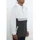 thumbnail image 2 of Saronite Chaqueta Anorak Casual con Capucha, Manga Larga, Cortavientos, Color Blanco y Negro (para Mujer), 2 of 2