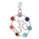 thumbnail image 2 of 7 Colores Hueco Sánscrito Septangle Colgante Encanto DIY Reiki Collar Colgante, 2 of 3