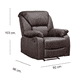 thumbnail image 3 of Bergere Reclinable Frankfurt Brown, 3 of 3