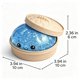 thumbnail image 2 of Juguete squishy XWB de baozi tipo dumpling, azul, para aliviar el estrés, 2 of 8