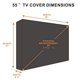 thumbnail image 2 of Funda de TV KOLIFE K LIFE impermeable de 132 a 140 cm para TV exterior, 2 of 6