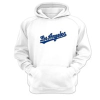 Genérico - Polerón Canguro Los Angeles Blanco Talla L Unisex