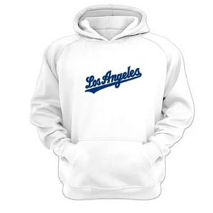 Genérico - Polerón Canguro Los Angeles Blanco Talla Xl Unisex