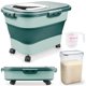 thumbnail image 1 of Contenedor plegable para almacenamiento de arroz Komzon, 30 lb, libre de BPA, 1 of 7