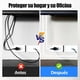 thumbnail image 2 of 3 mts Canaleta Flexible Para Cables Pisos Paredes Adhesivo Oculto, 2 of 8