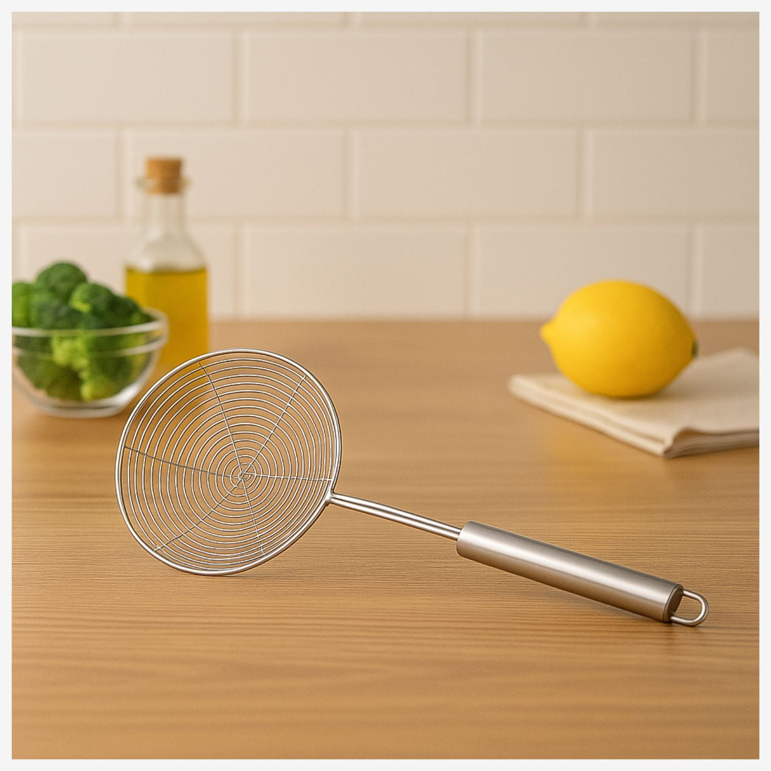 Colador Espumadera Wens Para Freír 14cm Acero Inoxidable