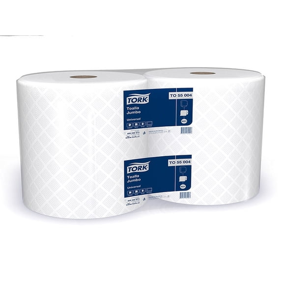 Toalla de papel Tork en rollo hoja somple 2 rollos x 250 mts