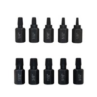 Magideal - Extractor De Tornillos Dañados De Acero, 10 Uds., Broca Con Mango Hexagonal, Extractor De Tornillos Pelados, Alta Dureza, Eliminación De Espárragos,