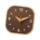 thumbnail image 2 of Reloj De Mesa Analógico Pequeño De Madera De 5,2 X 5,2 X 1 Pulgada Cuadrado Para Mesita De Noche Decorativa, 2 of 3