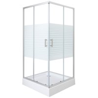 Joytek - Shower Recto Strava Blanco 80X80Cm (Incluye Receptáculo)