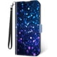 thumbnail image 1 of Funda cartera Moto G Stylus 5G 2025 bloqueo RFID purpurina azul, 1 of 7