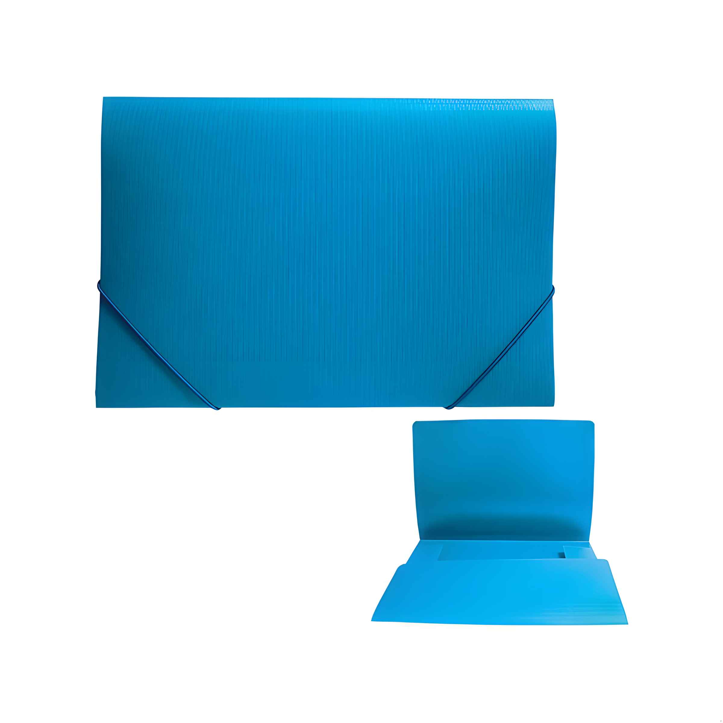 Datazone - Carpeta Cartera Con Elástico Azul