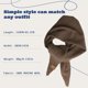 thumbnail image 4 of Bufanda triangular de lana merino ACUSHLA en marrón, 4 of 6