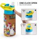 thumbnail image 4 of Badanamu Botella de Agua con Tapa Pop Top de Un Toque, Acero Inoxidable, a Prueba de Fugas, para Deportes, Botella Infantil azul 12 oz, 4 of 6
