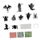thumbnail image 2 of 12 Adornos Luminosos Colgantes Para Halloween Que Brillan En La Oscuridad, Color Negro., 2 of 5