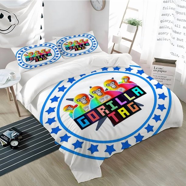 3pcs Gorilla VR Game Theme Digital Print Bedding Set | Polyester Anti-Pilling