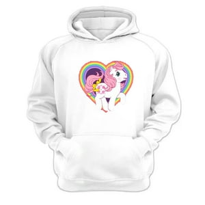 Genérico - Polerón Canguro Mi Pequeño Pony Blanco Talla Xl Unisex
