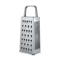 Genérico - Rallador Acero Inoxidable 4 Lados 23 Cm Blanco