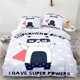 thumbnail image 1 of v1678 Bed Sheets Cartoon Musical Monkey Bedding Set Duvet Cover Bedroom Comforter Covers Single Twin King Size Quilt Cover Home Textile 3-Piece Bedding Set (1 Duvet Cover + 2 Pillow Shams) Bed Sheets, 1 of 5