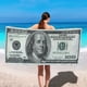 thumbnail image 4 of 1 pc Super Absorbent 100 Dollar Bill Print Beach Towel - Lightweight and Durable Microfiber Towel for Swimming, Camping, and Outdoor Activities - 59 x 27.6 Inches / 149.86 x 70.1 Cm, 4 of 4