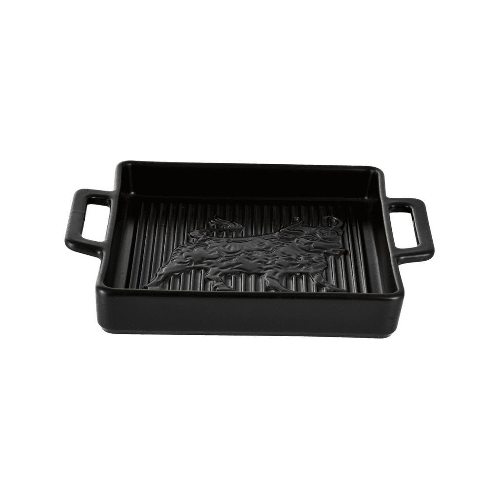 Imahe - Fuente Cuadrada Grill Cerámica Gres 22x17x3