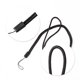 thumbnail image 3 of Correa de Cuello de Cordón Trenzado para Tarjeta de Trabajo y Llaves de Teléfono Inteligente Negro, 3 of 7