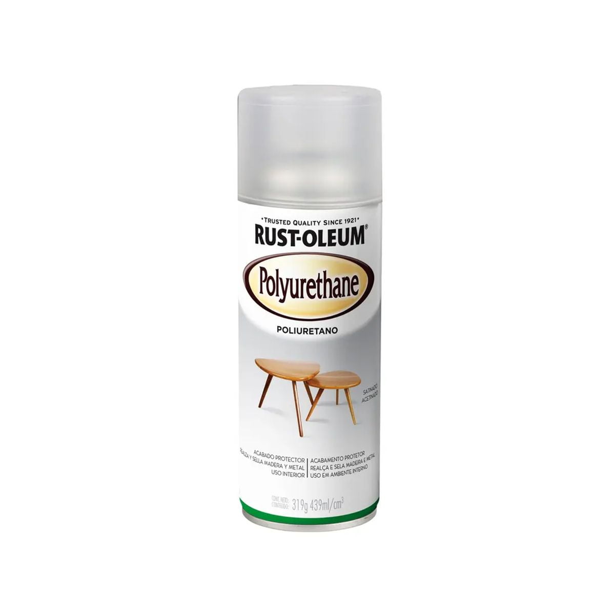 Rust-oleum - Pintura En Spray Poliuretano Transparente Satinado 312 G