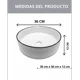 thumbnail image 5 of Lavamanos Sobreponer Blanco 36x36 Cm con Elegante Borde Negro, 5 of 5