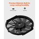 thumbnail image 4 of Ventilador de montaje a dos aguas VEVOR Solar Power Attic, 30 cm, 1300 m³/h, negro, 4 of 9