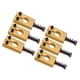 thumbnail image 3 of Juego De 6 Sillines De Puente De Guitarra Dorados De Latón Aptos Para Piezas De Guitarra Eléctrica ST Tornillo Negro, 3 of 5
