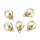thumbnail image 1 of 5pcs 16 mm botones de perlas de plástico encantos para coser scrapbooking artesanías de oro, 1 of 5