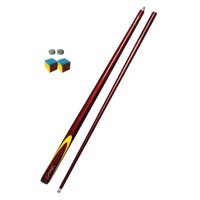 Magideal - Billar Taco De Billar Palo Longitud 145Cm Portátil Segmentado Dos Secciones Elegante Taco De Billar Con 2 Puntas De Taco Y 2 Tiza Para Taco De Billar
