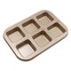 thumbnail image 1 of Brownie Bar Sartén Antiadherente 6 Cavidades Sartén Cuadrada Para Pan Utensilios De Cocina Para Hornear, 1 of 5